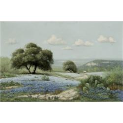 C.P. Montague (American, 20th Century), Twin Oaks, Signed C.P. Montague l.l.; also titled o...