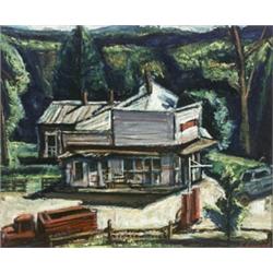 Harry Louis Freund, (American 1905-1979), Stafford's Store, Signed L. Freund l.r., Oil on...