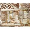 Image 1 : Aaron Bohrod (American 1907-1992), Porch, New Orleans, Signed Aaron Bohrod l.c., Oil on pap...