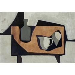 Robert M. Kulicke, (American b. 1924), Group of Two Works, A. Geometric Still Life, Signe...