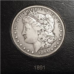1891 Morgan Silver Dollar