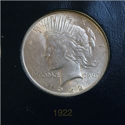 1922 Peace Silver Dollar