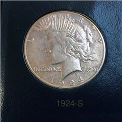 1924-S Peace Silver Dollar