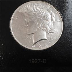 1927-D Peace Silver Dollar