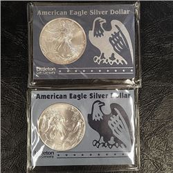 1996 and 1998 American Eagle Silver Dollars