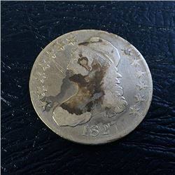 1827 Capped Bust Silver Half Dollar