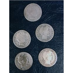 Barber Silver Half Dollars