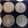 Image 5 : 15 Walking Liberty Silver Half Dollars