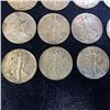 Image 6 : 15 Walking Liberty Silver Half Dollars