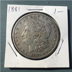 1881 Morgan Silver Dollar