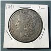 Image 1 : 1881 Morgan Silver Dollar