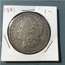 1881-O Morgan Silver Dollar