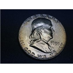 1955 Franklin Silver Half Dollar