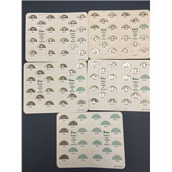 5 Terryville Trust Books of Silver Washington Quarters