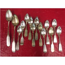 14 Coin Silver Spoons