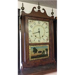 Charles Kirke for George Mitchell Pillar and Scroll Clock