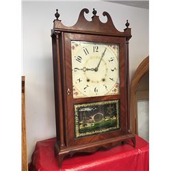 Eli Terry Pillar and Scroll Shelf Clock