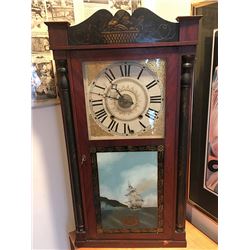 Williams, Orton, Prestons, & Co. Column and Splat Shelf Clock