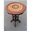 Image 1 : Renaissance Revival Marquetry Inlay Candle Stand/Pedestal