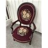 Image 1 : Needlepoint Victorian Gentlemen's Chair