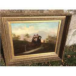 Antique Estate Oil Painting