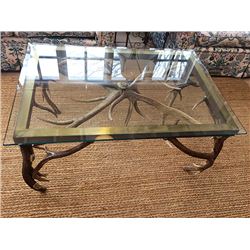 Antler Glass Top Table