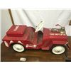 Image 1 : Vintage Metal Ride On Fire Truck