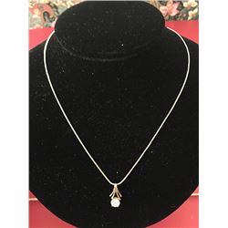 14kt Ladies 1ct. Diamond Pendant/Necklace