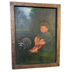 Antique Folk Art Painting