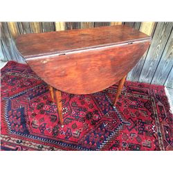 Antique Country Queen Anne Drop Leaf Table