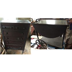 Tall Dresser and Tea Cart