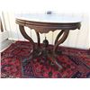 Image 1 : Oval Marble Top Table with Secret Drawer