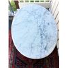 Image 3 : Oval Marble Top Table with Secret Drawer