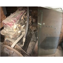 1960s Mustang Motor and Windshield