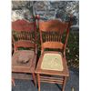 Image 4 : 9 Oak Cained Chairs