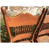 Image 5 : 9 Oak Cained Chairs