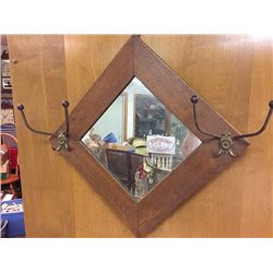 Vintage Oak Mirror