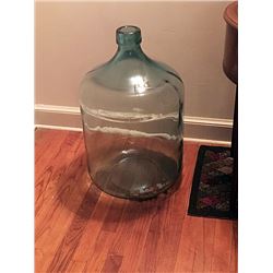 Large Blue Glass Bottle