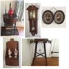 Image 1 : Side Tables, Clock, Candle Sticks, Etc.