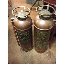 2 Vintage Fire Extingushers