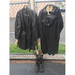 Vintage Fireman and Rain Coats
