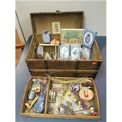 Child's Trunk and Estate Items