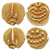 Image 1 : Tanjavore,  Venkoji,  Gold Fanam (2),  Katar on obv.