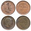Edward VII,  Copper ½ Pice,  1903; Bronze,  1909
