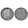 Edward VII,  Silver ½ Rupee,  1910,  Calcutta Mint
