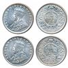 Image 1 : George V,  Silver ¼ Rupee (2),  1918,  Calcutta Mint