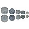 Image 1 : Burma (Myanmar),  Set of 5,  Silver Rupee,   ½