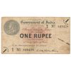 Image 1 : George V,  Rupee 1,  1st issue,  1917