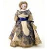 Image 1 : A rare French fashion doll by Simone, bisque head with fixed paperweight eyes, closed mouth, brow...