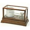 Image 1 : An American barograph by Taylor Instrument Companies, with chrome drum and fittings in glazed mah...